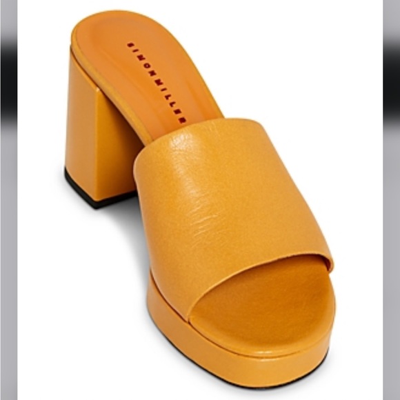 Simon Miller Stopper Platform Heel Sandals in Papaya Size 38 - Picture 5 of 16